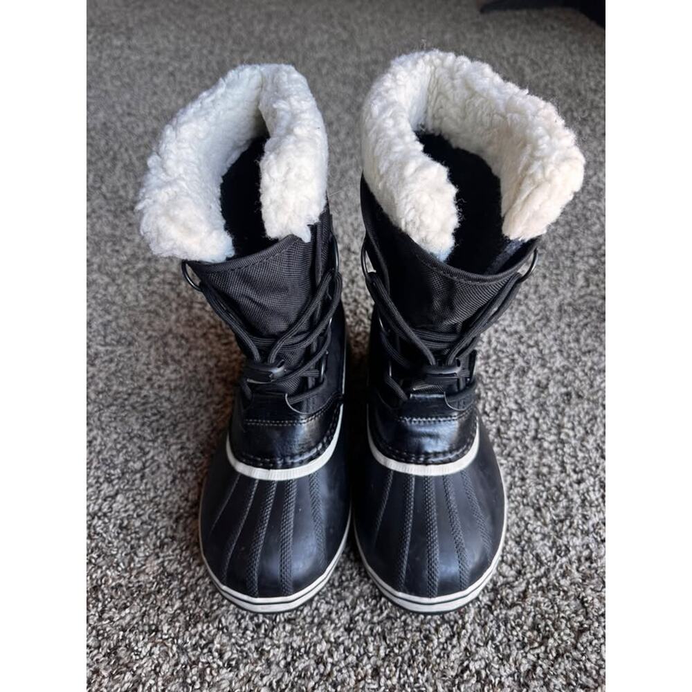 Sorel Caribou Waterproof Winter Boots Snow Leather Rubber Insulated Size 4